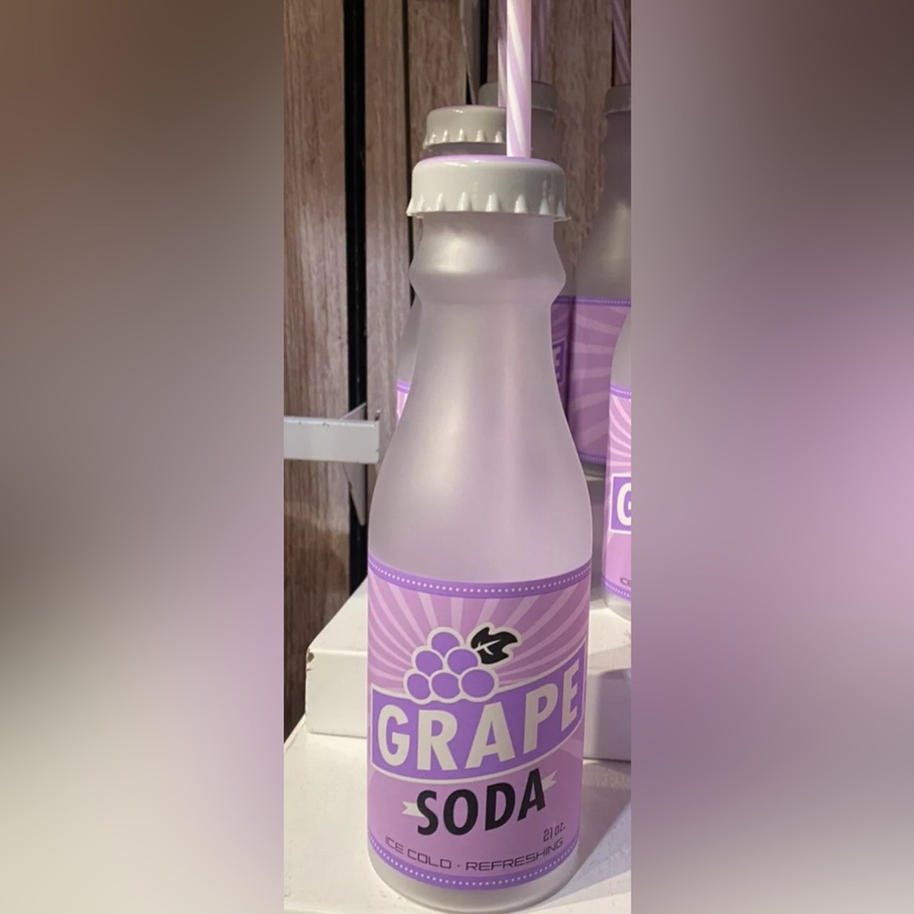 Disney Parks Pixar UP GRAPE Soda Tumbler With Straw New BNWT